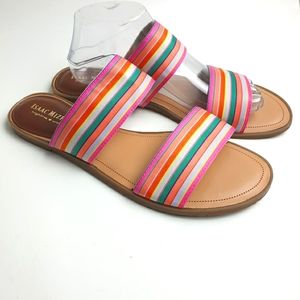 Isaac Mizrahi HighLine United Pennylane sandals striped multicolor size 11